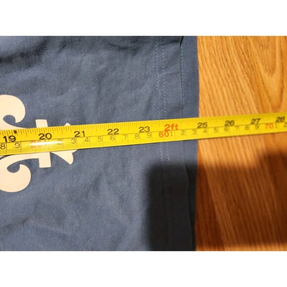 Quebec Nordiques NHL T-Shirt Bulletin Prima Cotton Small Blue Pre-Owned - Picture 7 of 9